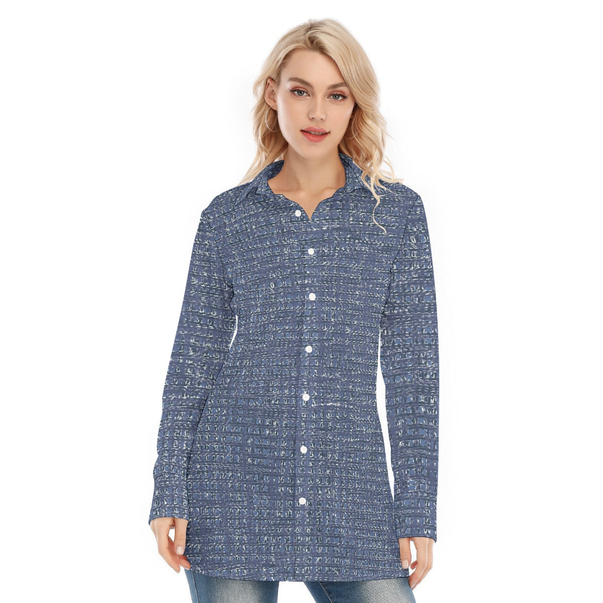 All-Over Print Women's Long Shirt