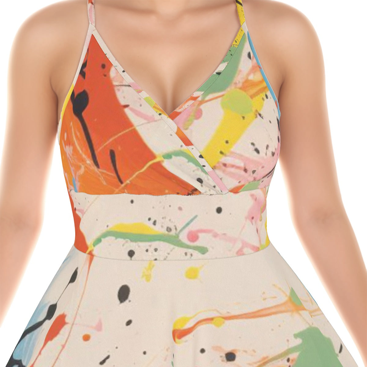 All-Over Print Women‘s Cross Cami Dress