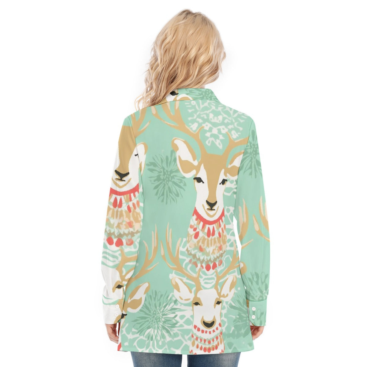 All-Over Print Women's Long Shirt