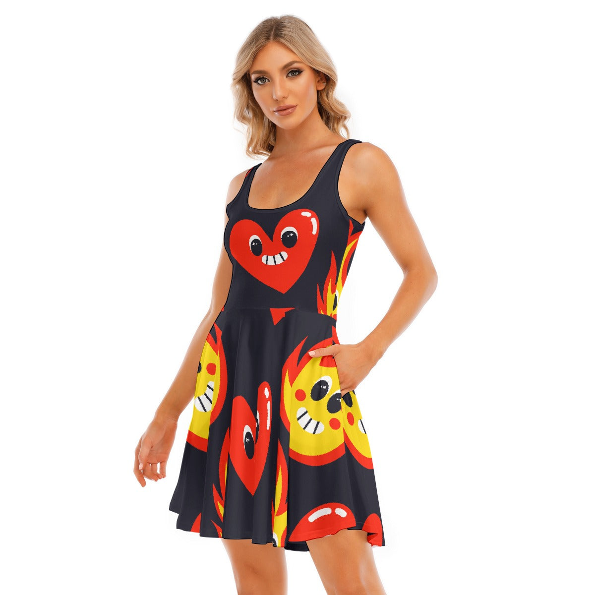 All-Over Print Women's Tank Vest Dress