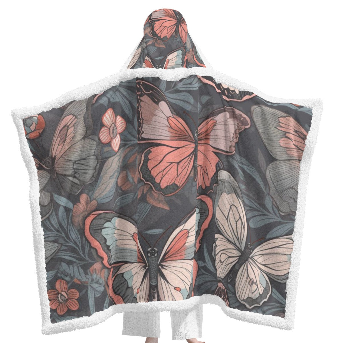 All-Over Print Unisex Wearable Hooded Blanket