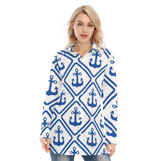 All-Over Print Women's Long Shirt