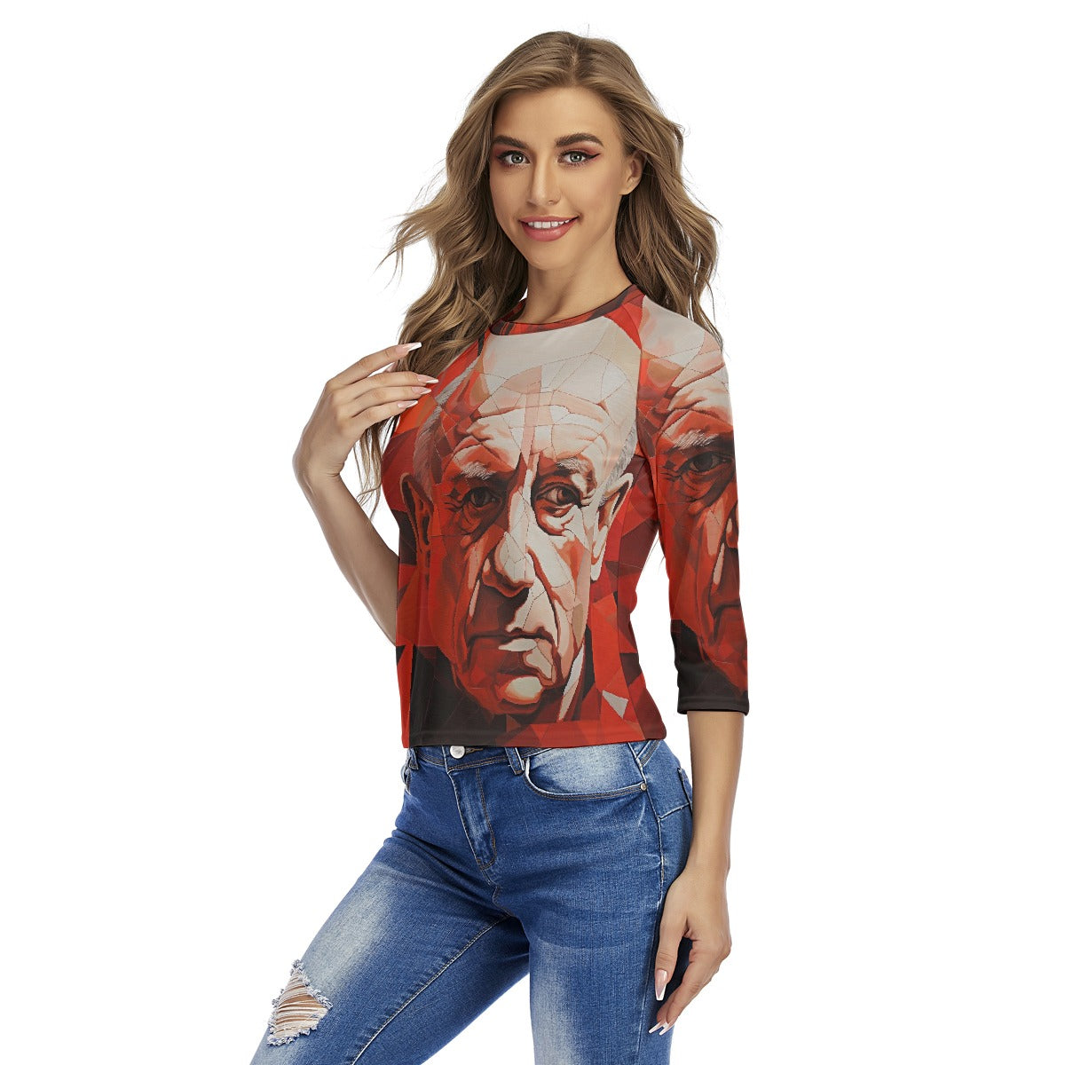 All-Over Print Women's Raglan Sleeves T-shirts