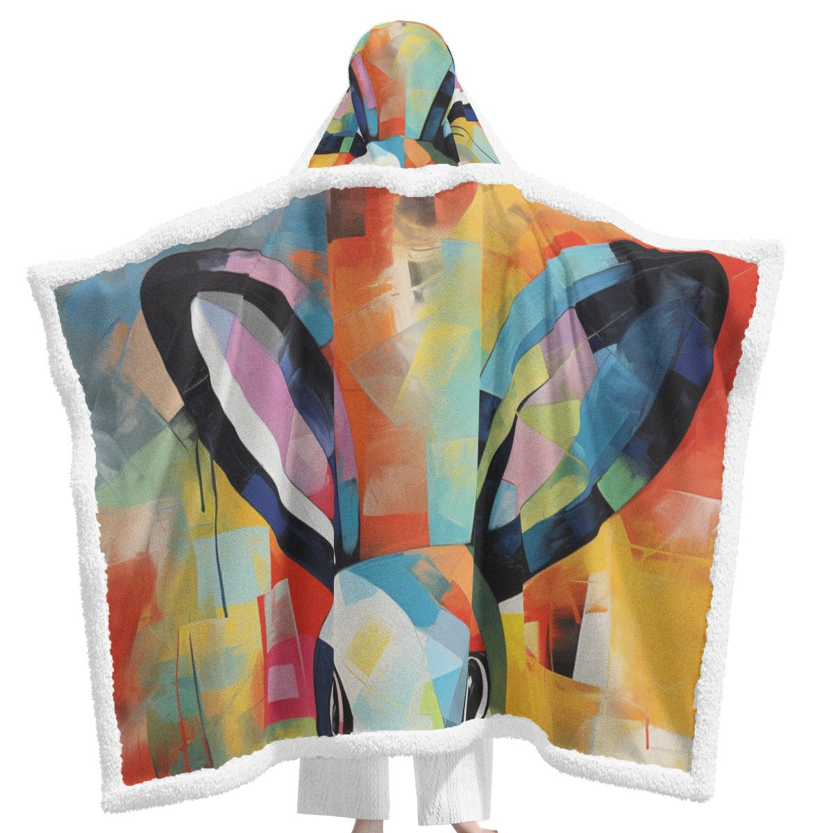 All-Over Print Unisex Wearable Hooded Blanket