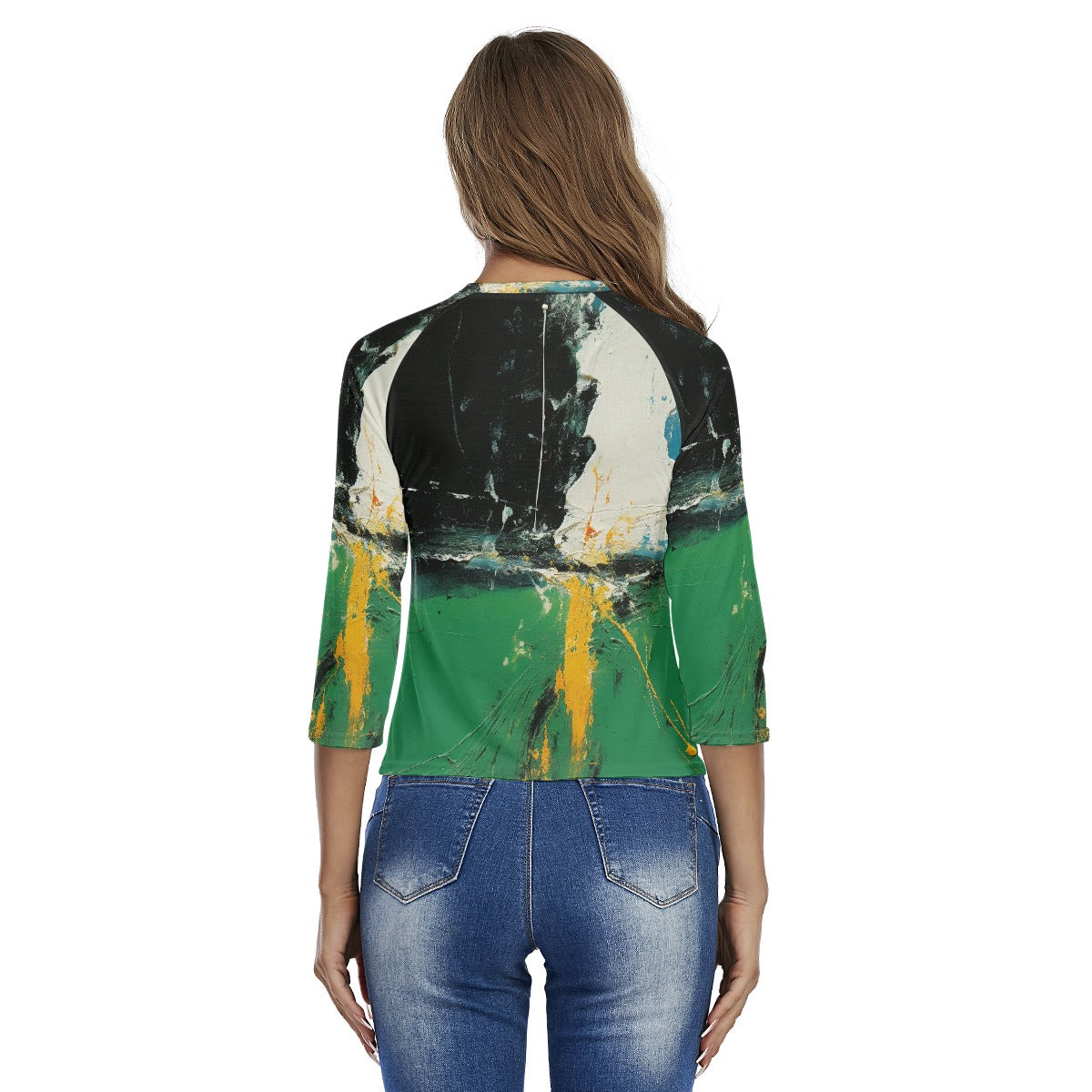 All-Over Print Women's Raglan Sleeves T-shirts