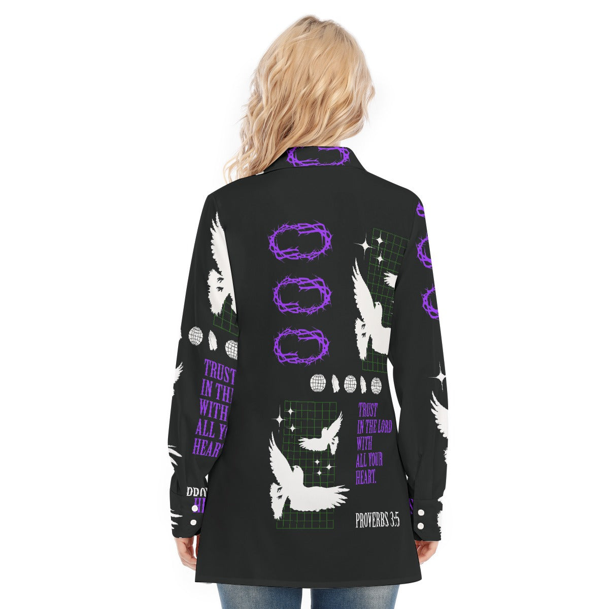 All-Over Print Women's Long Shirt