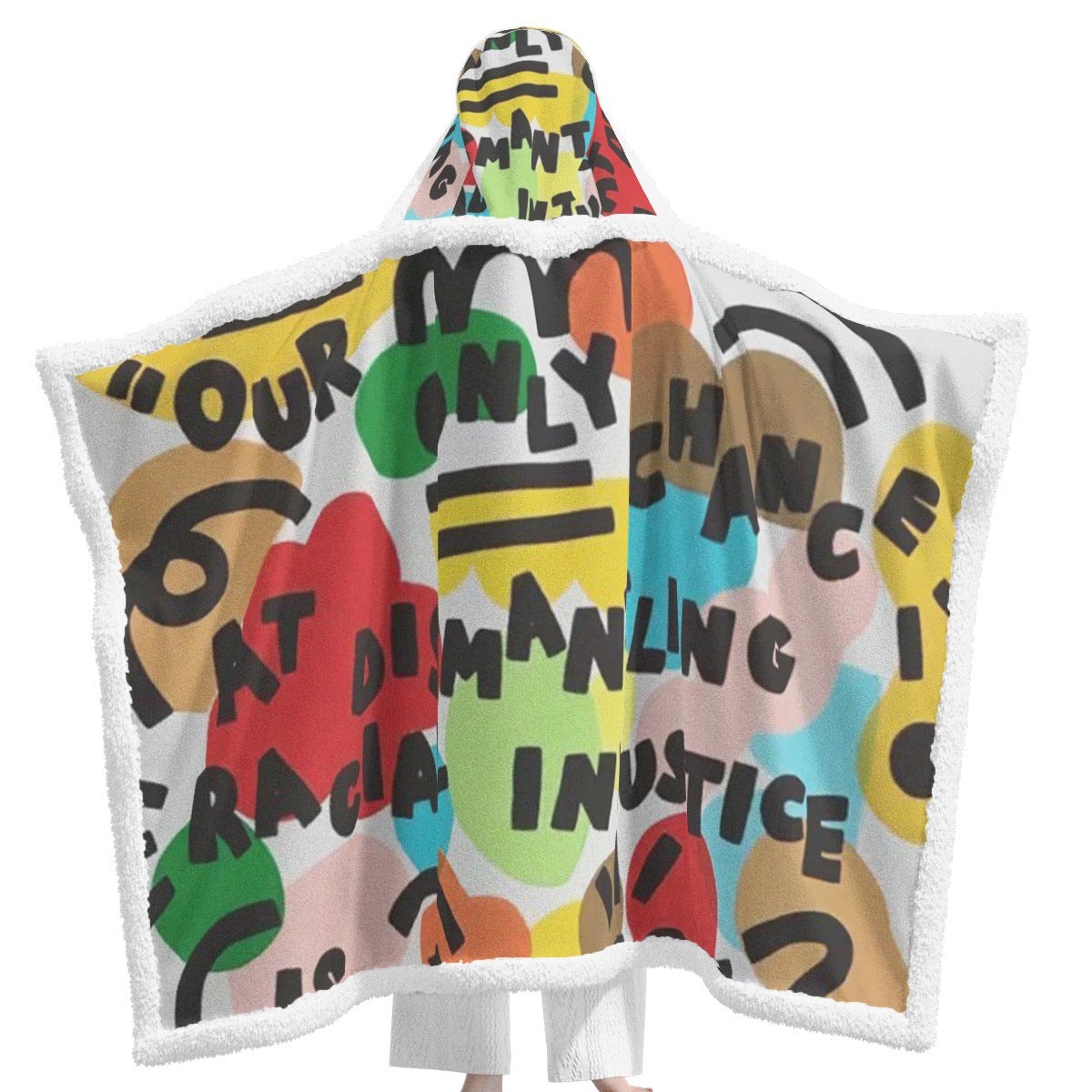 All-Over Print Unisex Wearable Hooded Blanket