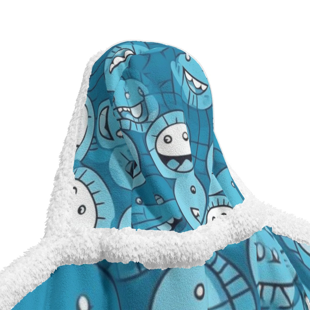 All-Over Print Unisex Wearable Hooded Blanket