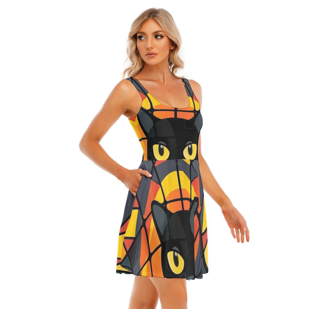 All-Over Print Women's Tank Vest Dress