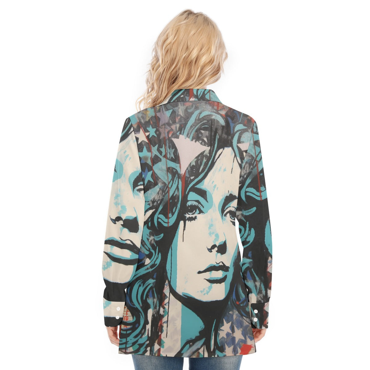 All-Over Print Women's Long Shirt