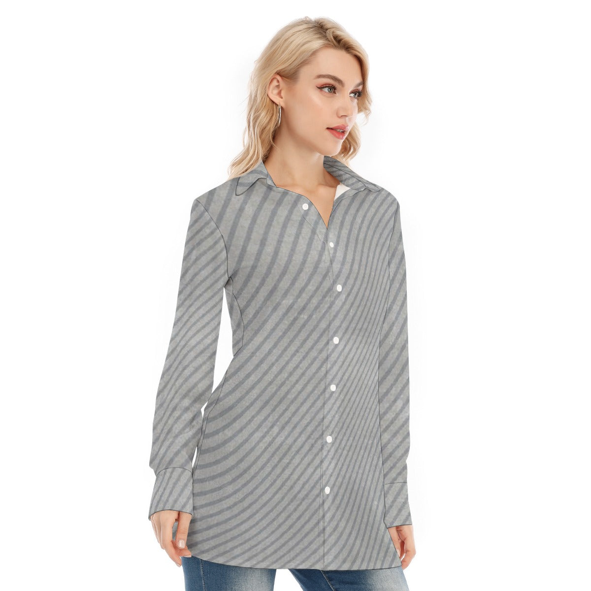 All-Over Print Women's Long Shirt