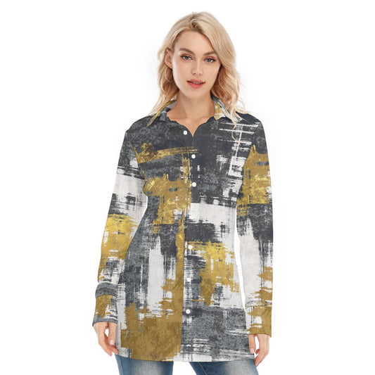 All-Over Print Women's Long Shirt