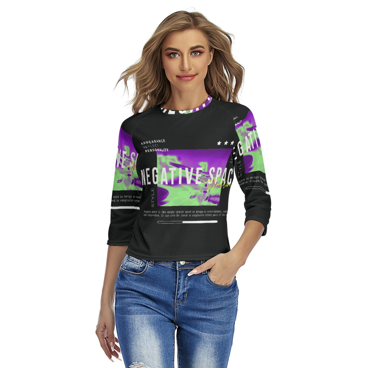 All-Over Print Women's Raglan Sleeves T-shirts