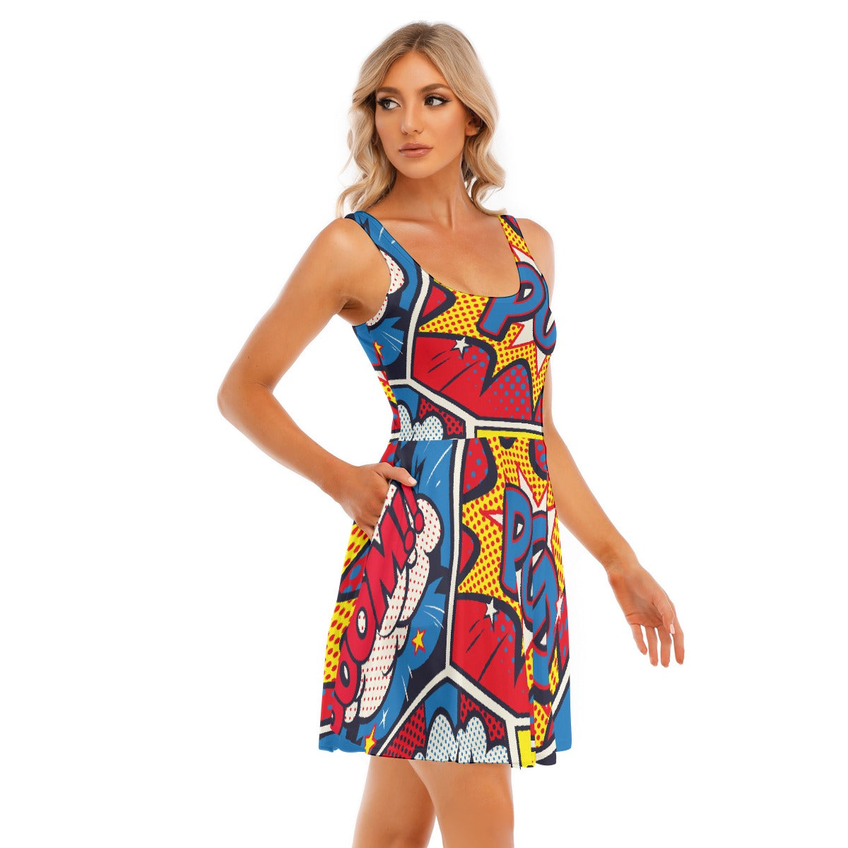 All-Over Print Women's Tank Vest Dress