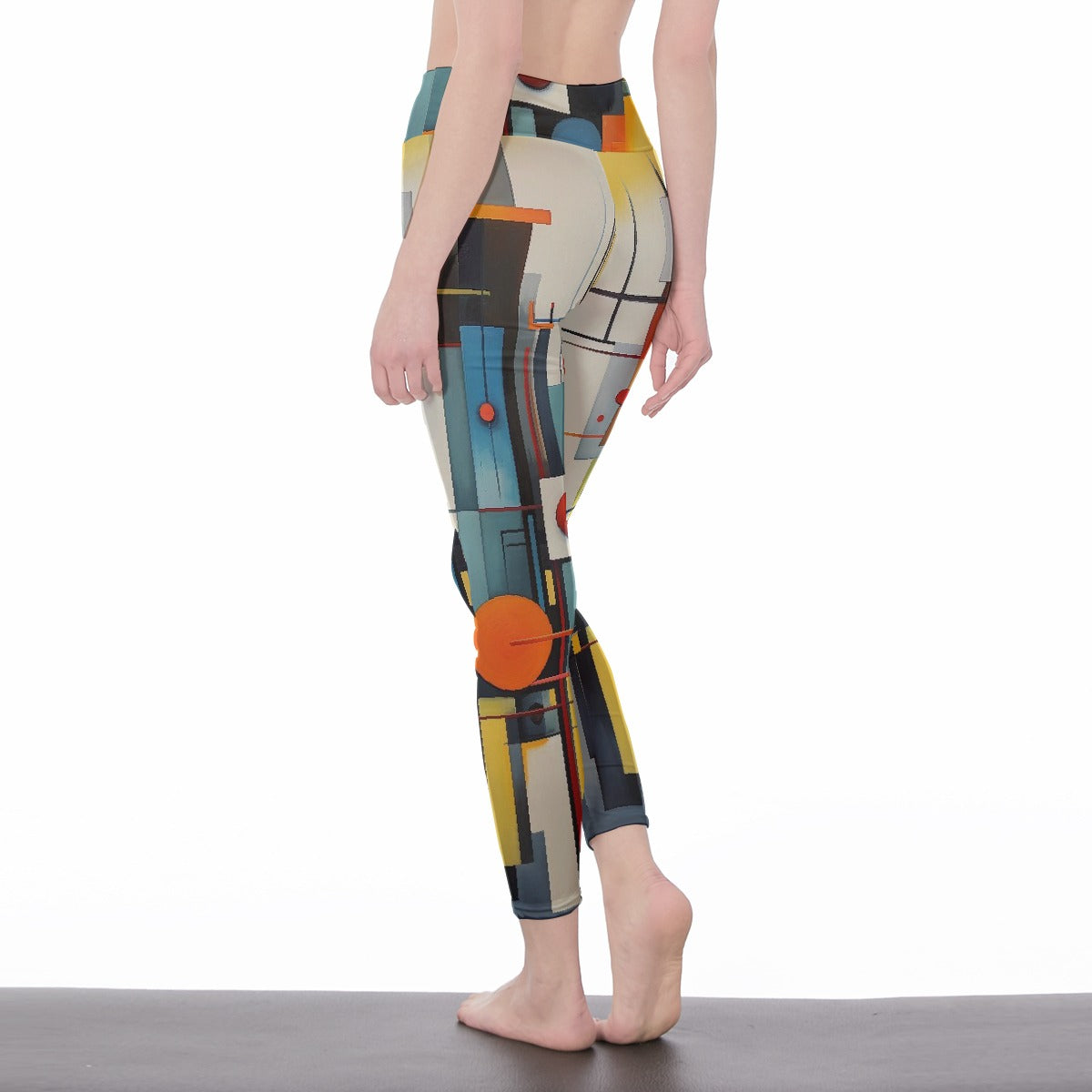 All-Over Print Women's High Waist Leggings | Side Stitch Closure