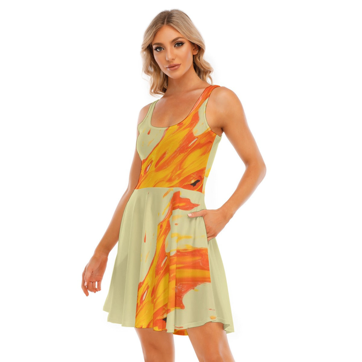 All-Over Print Women's Tank Vest Dress