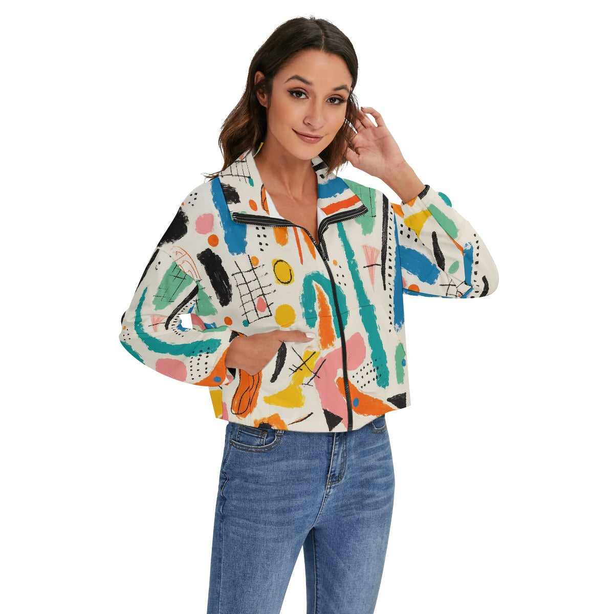 All-Over Print Women's Zip Jacket