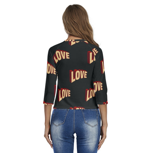 All-Over Print Women's Raglan Sleeves T-shirts