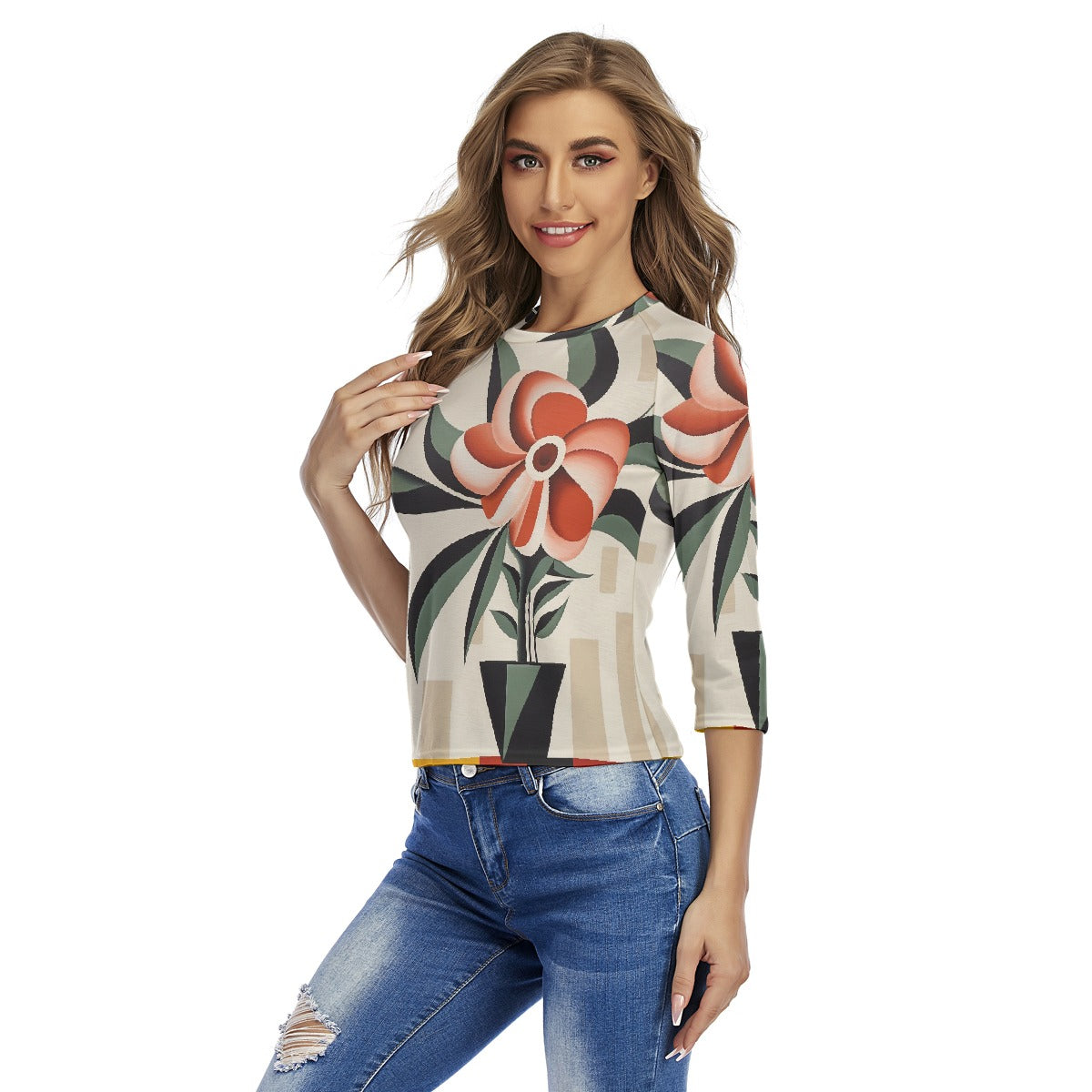 All-Over Print Women's Raglan Sleeves T-shirts