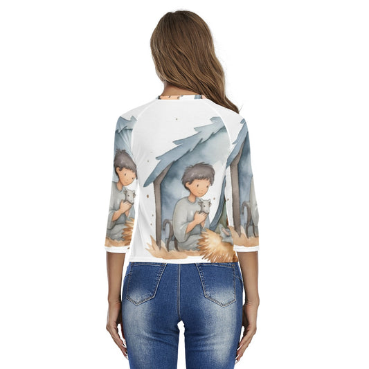 All-Over Print Women's Raglan Sleeves T-shirts