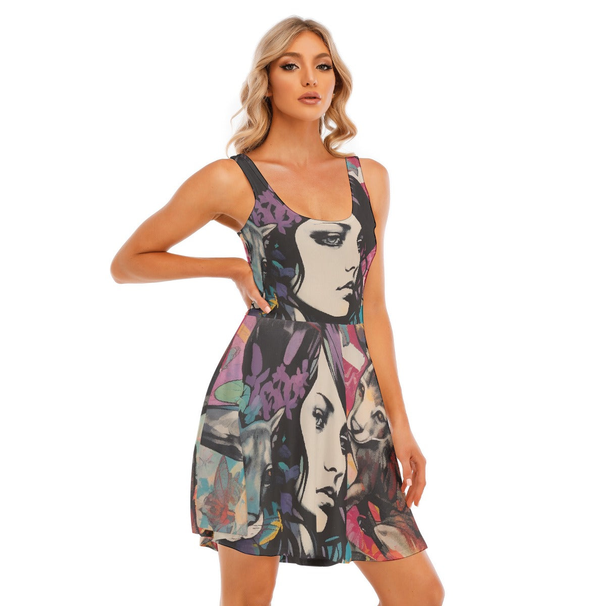 All-Over Print Women's Tank Vest Dress