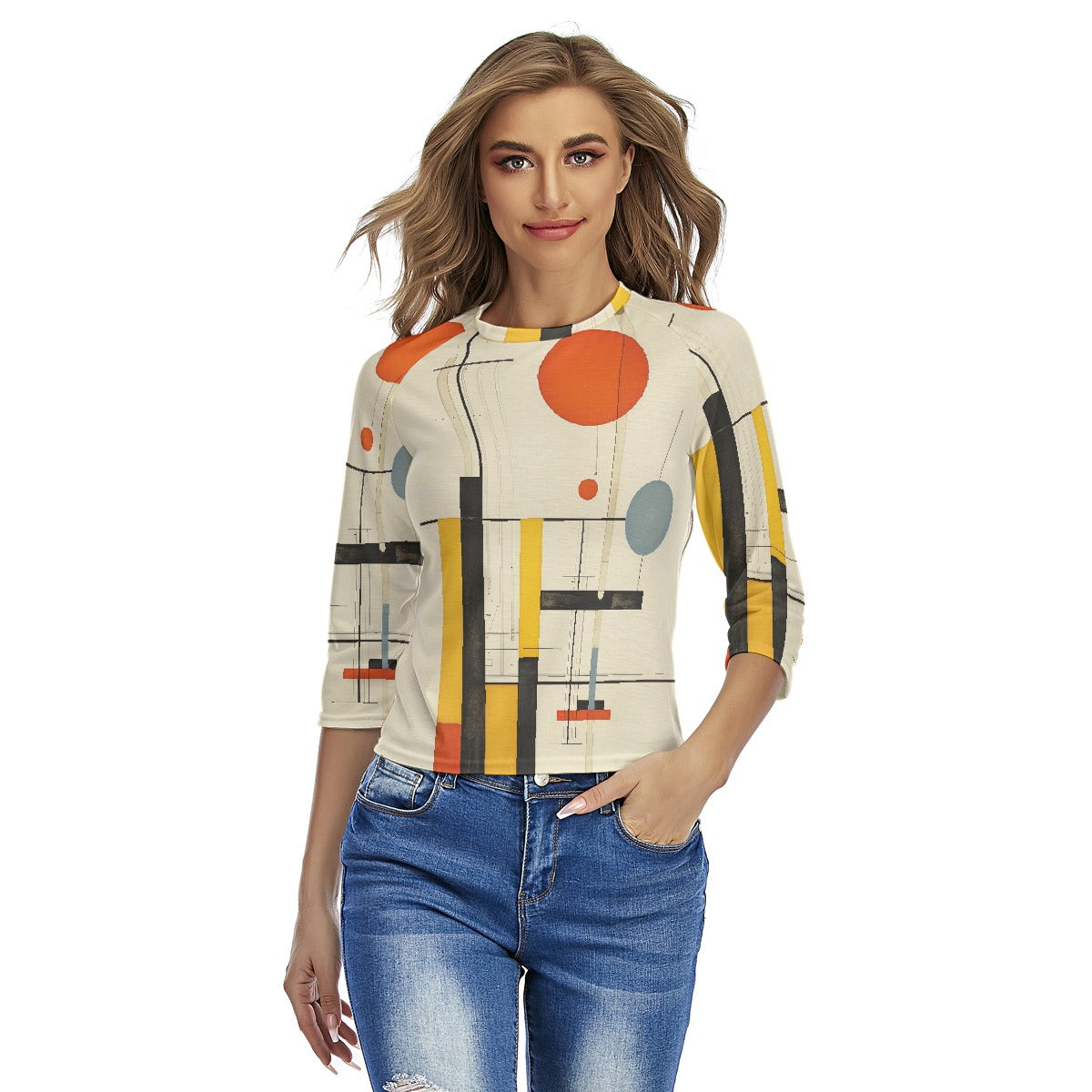 All-Over Print Women's Raglan Sleeves T-shirts