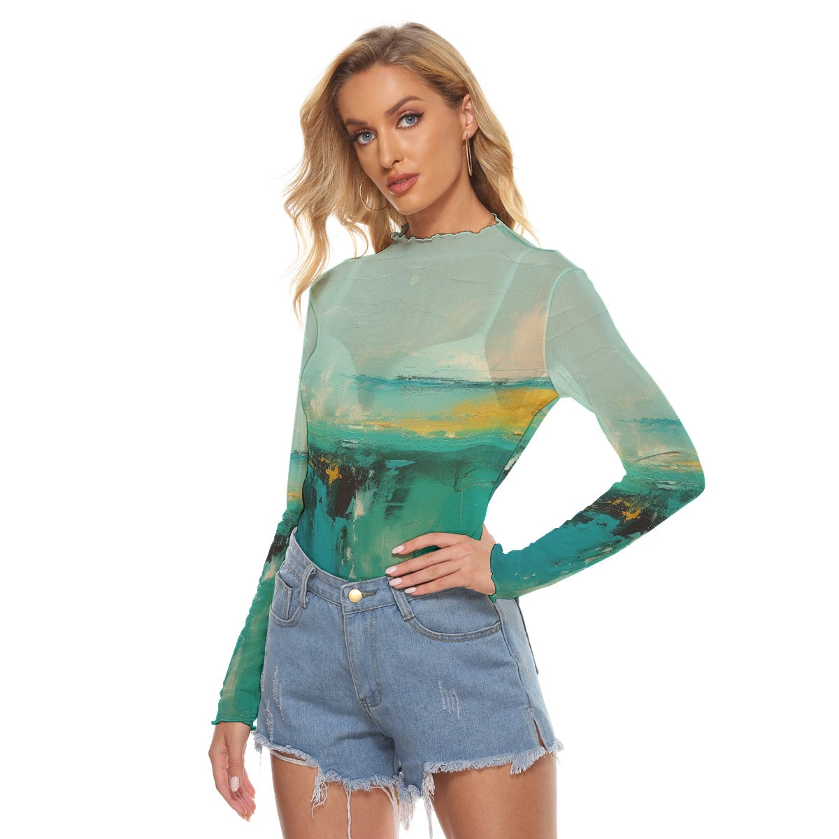 All-Over Print Women's Mesh T-shirt