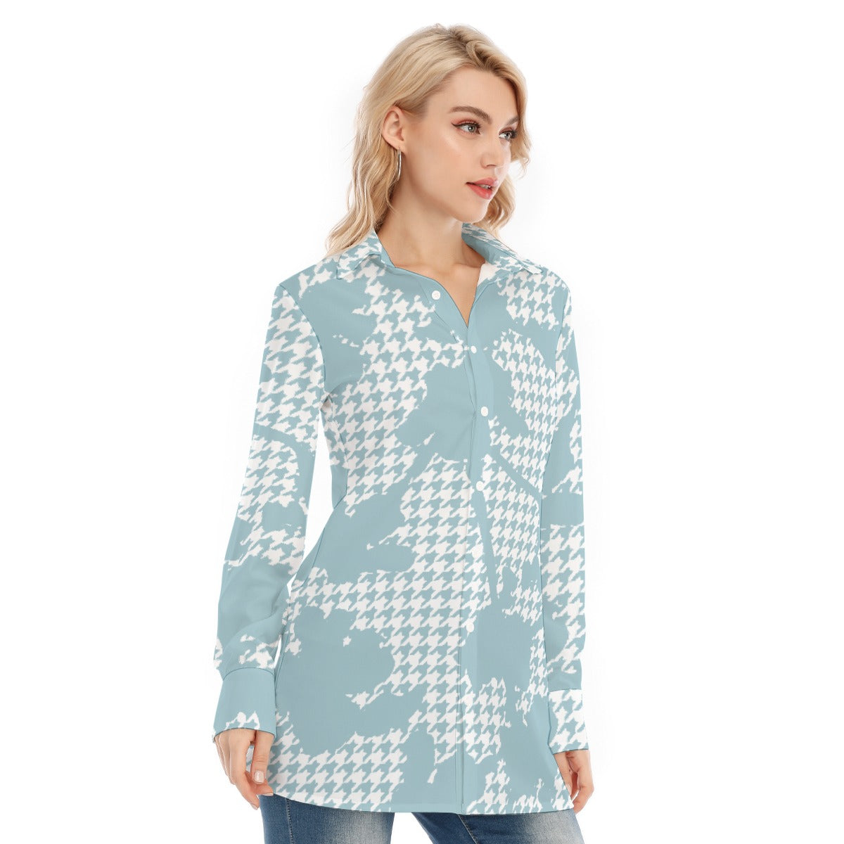 All-Over Print Women's Long Shirt