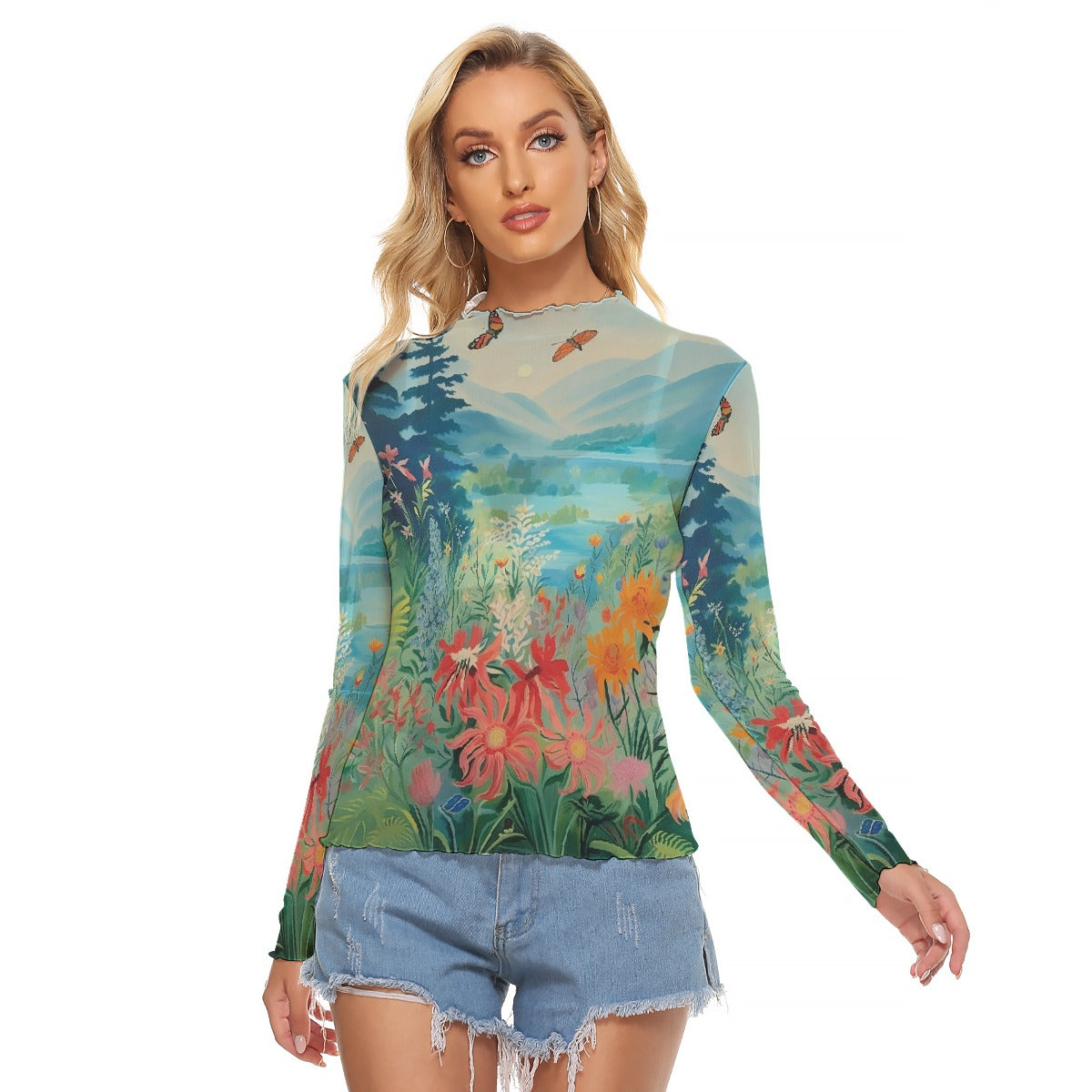 All-Over Print Women's Mesh T-shirt