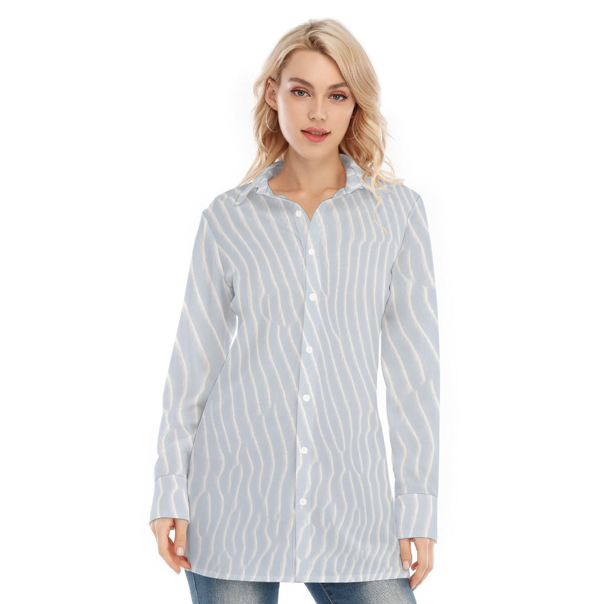 All-Over Print Women's Long Shirt