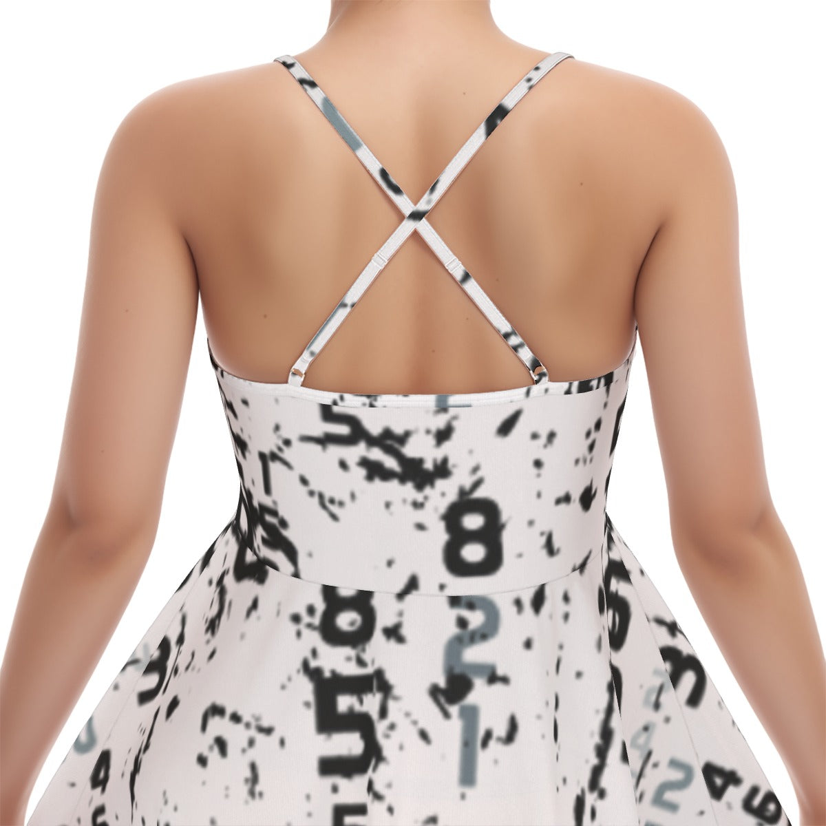 All-Over Print Women‘s Cross Cami Dress