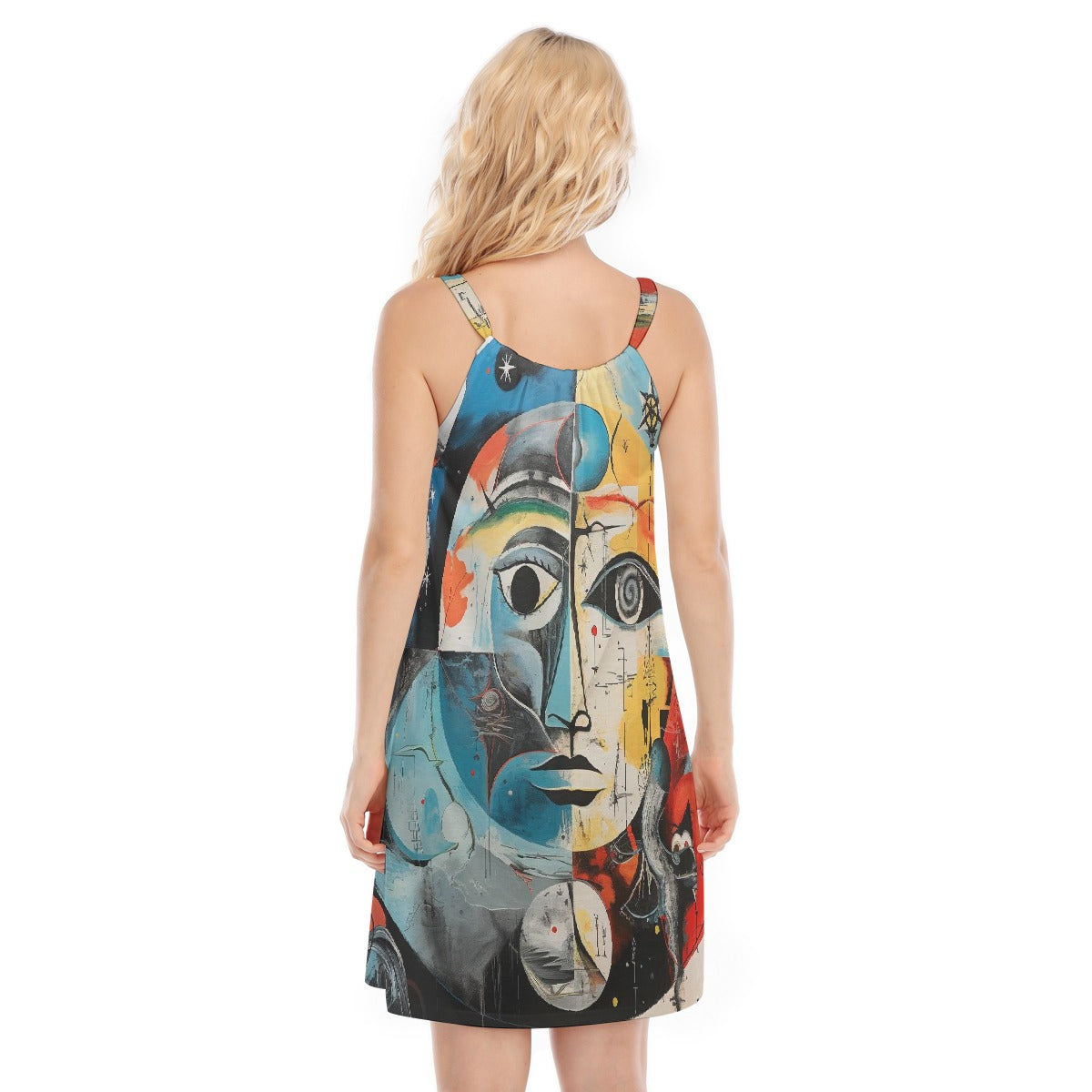 All-Over Print Women's O-neck Cami Dress