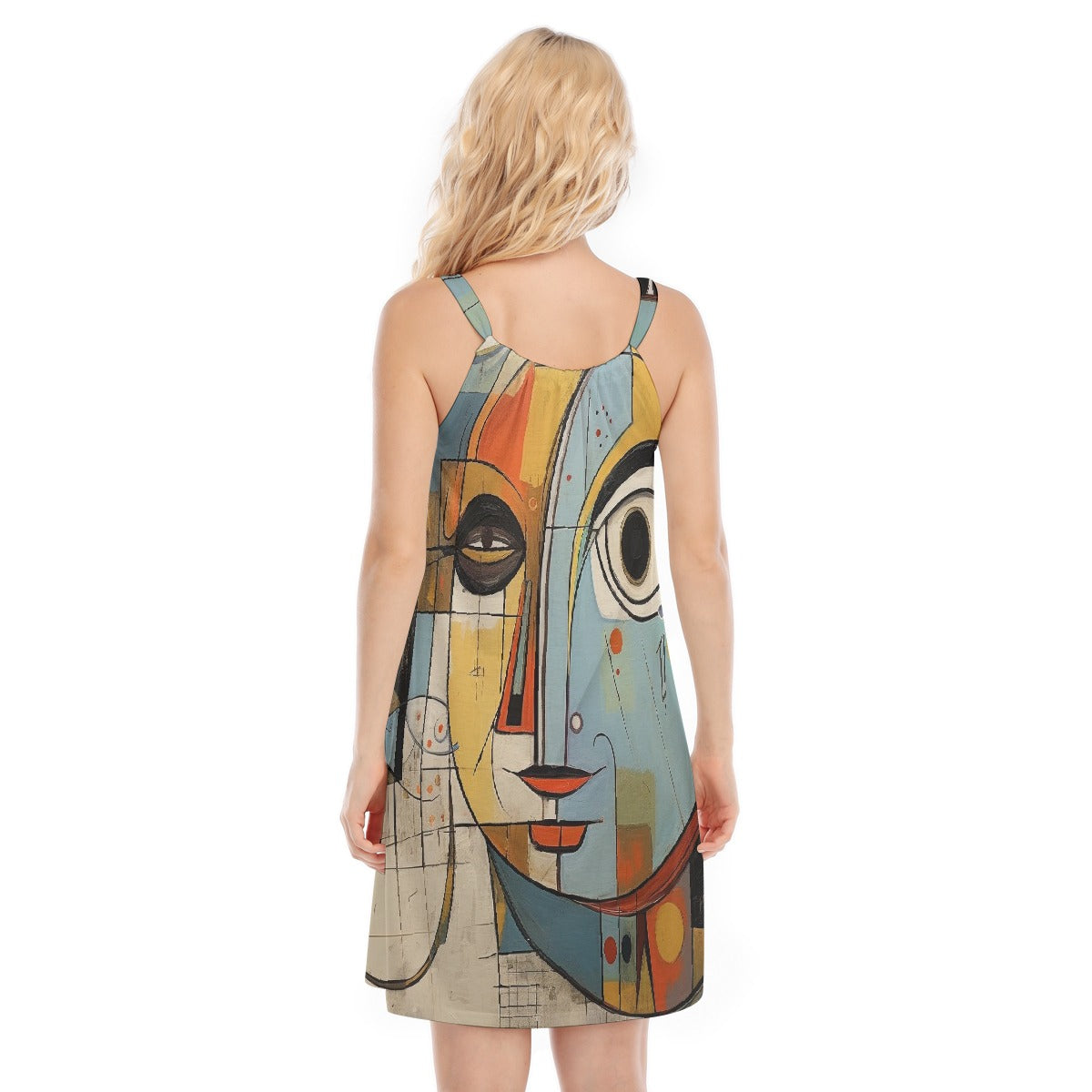 All-Over Print Women's O-neck Cami Dress