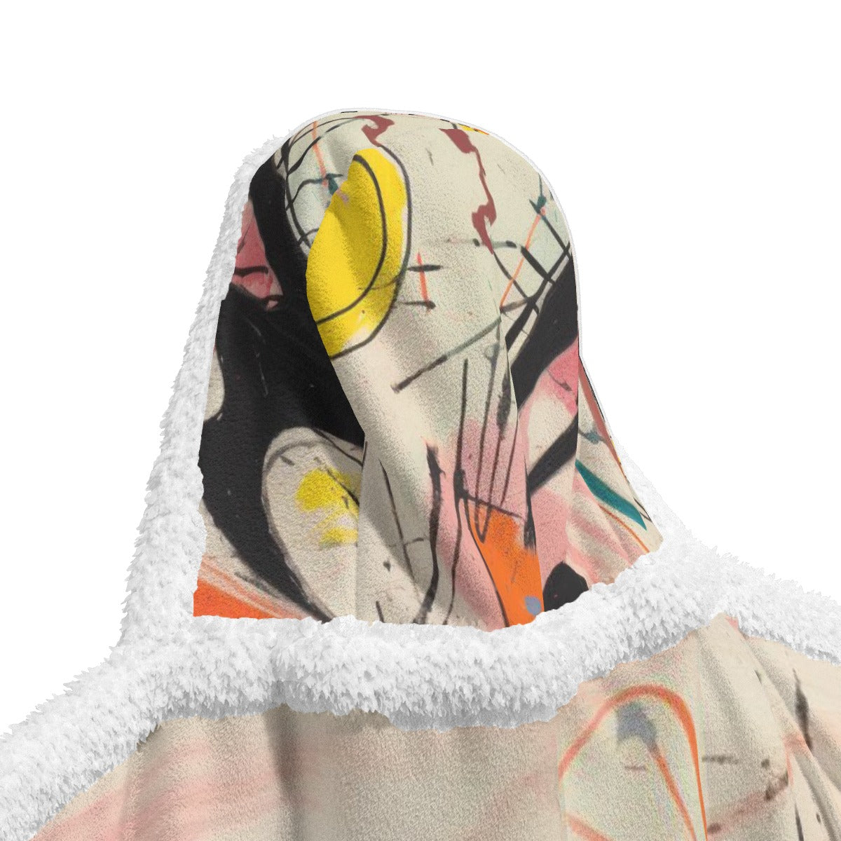 All-Over Print Unisex Wearable Hooded Blanket