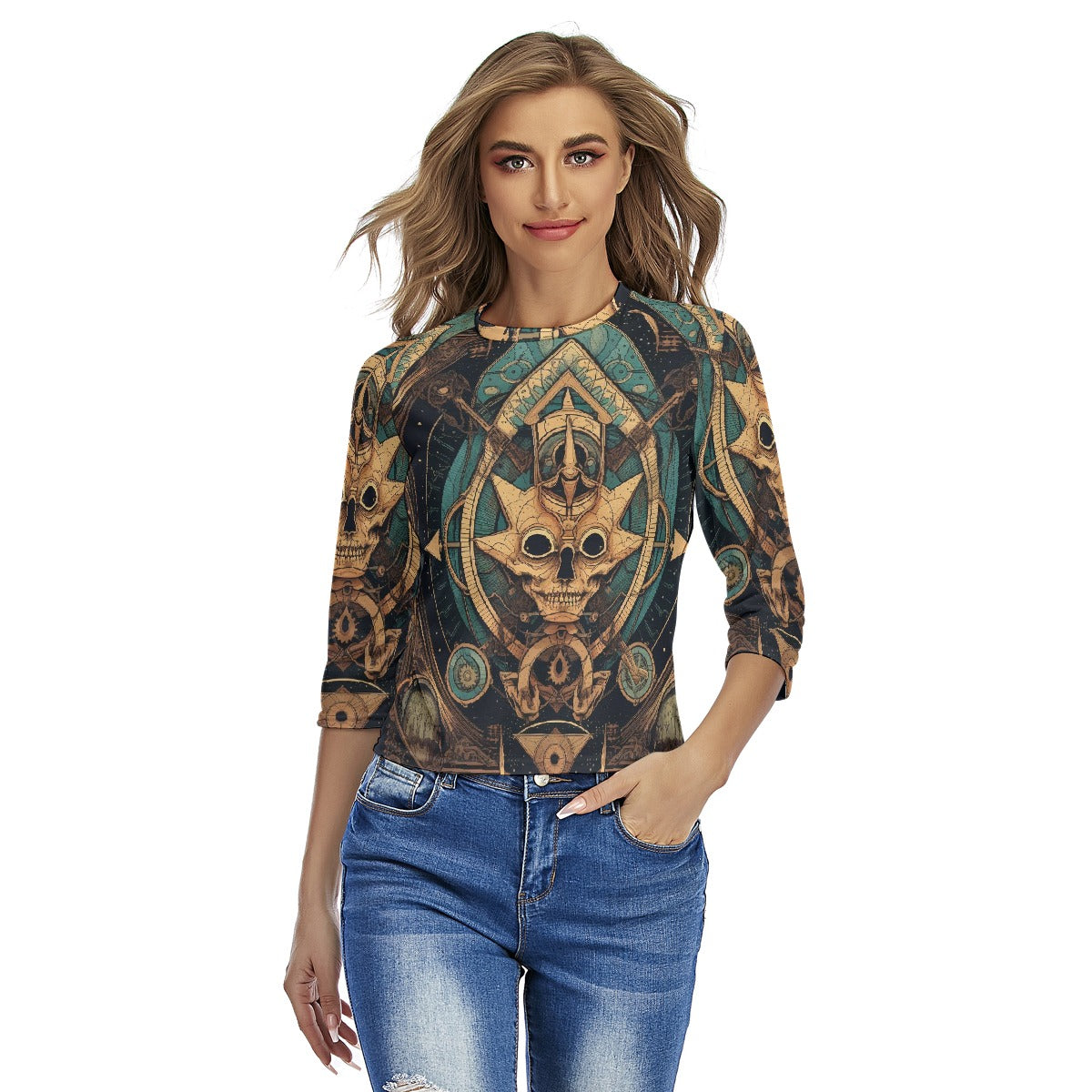 All-Over Print Women's Raglan Sleeves T-shirts