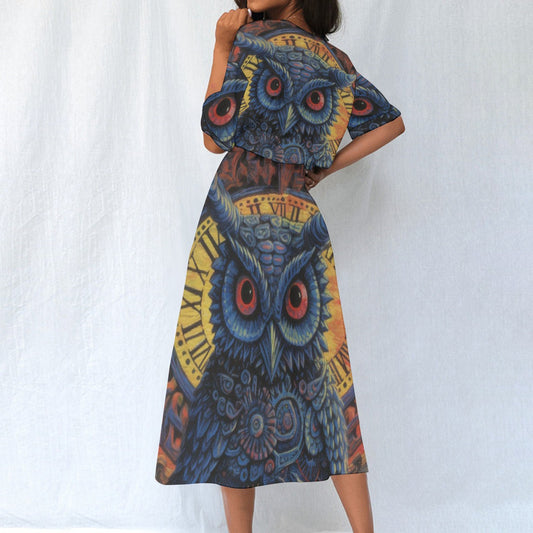 All-Over Print Women's Elastic Waist Dress