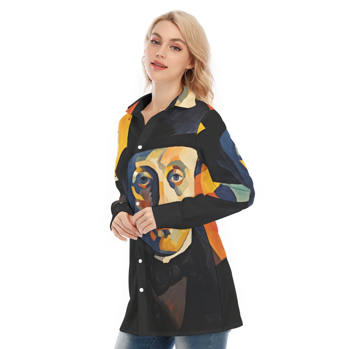 All-Over Print Women's Long Shirt