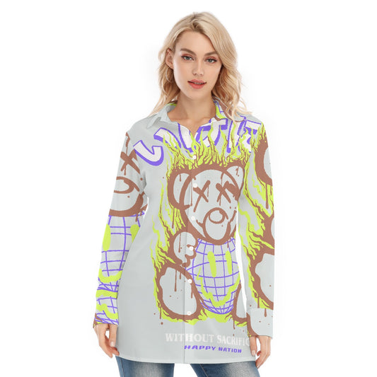 All-Over Print Women's Long Shirt