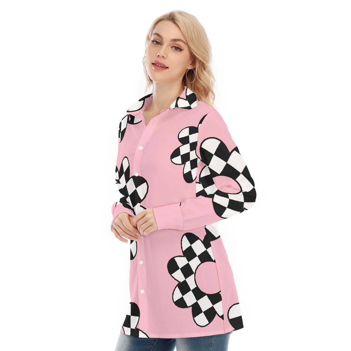 All-Over Print Women's Long Shirt