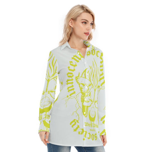 All-Over Print Women's Long Shirt