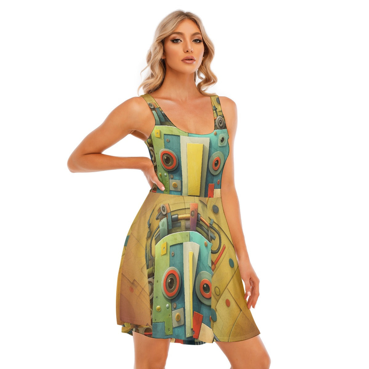 All-Over Print Women's Tank Vest Dress