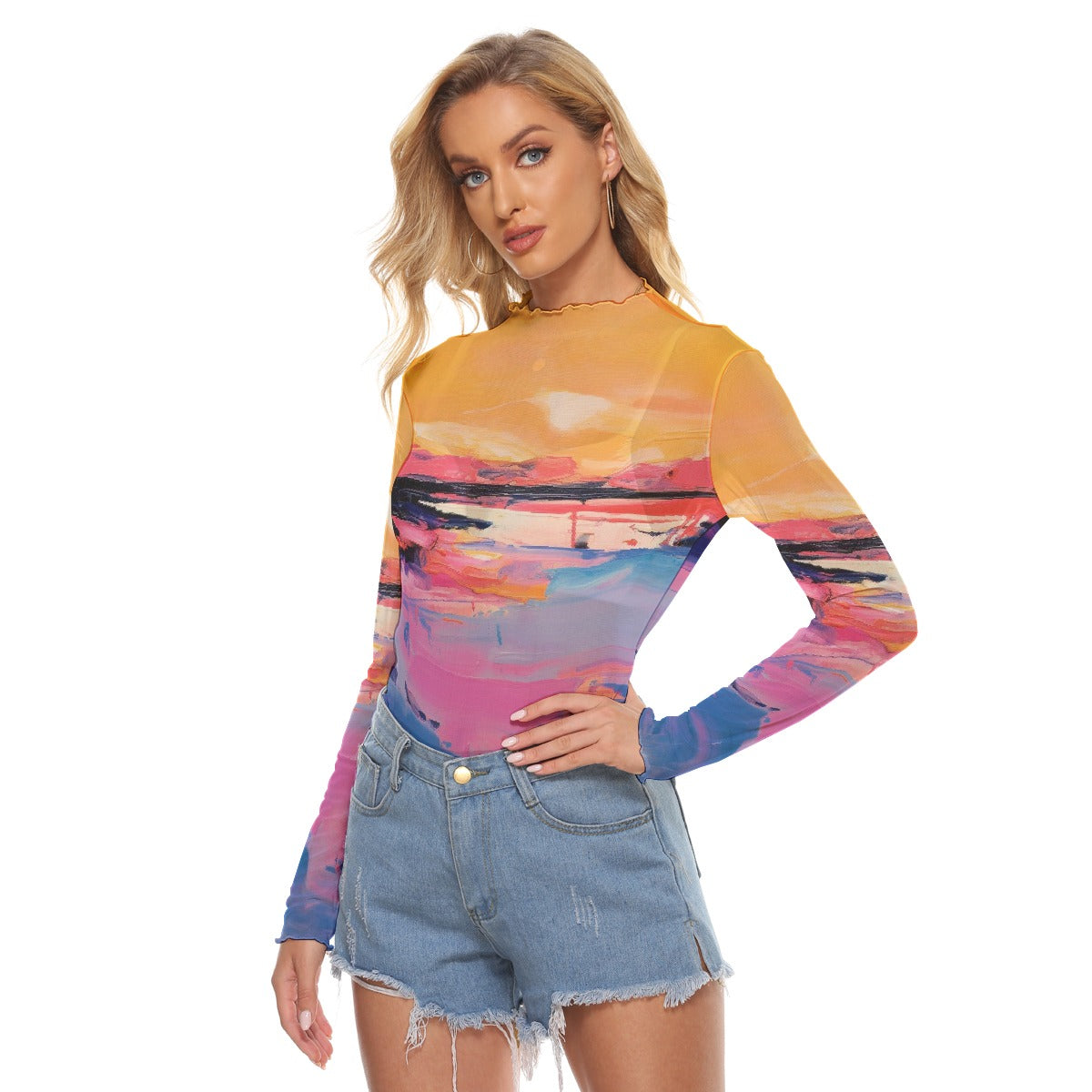 All-Over Print Women's Mesh T-shirt