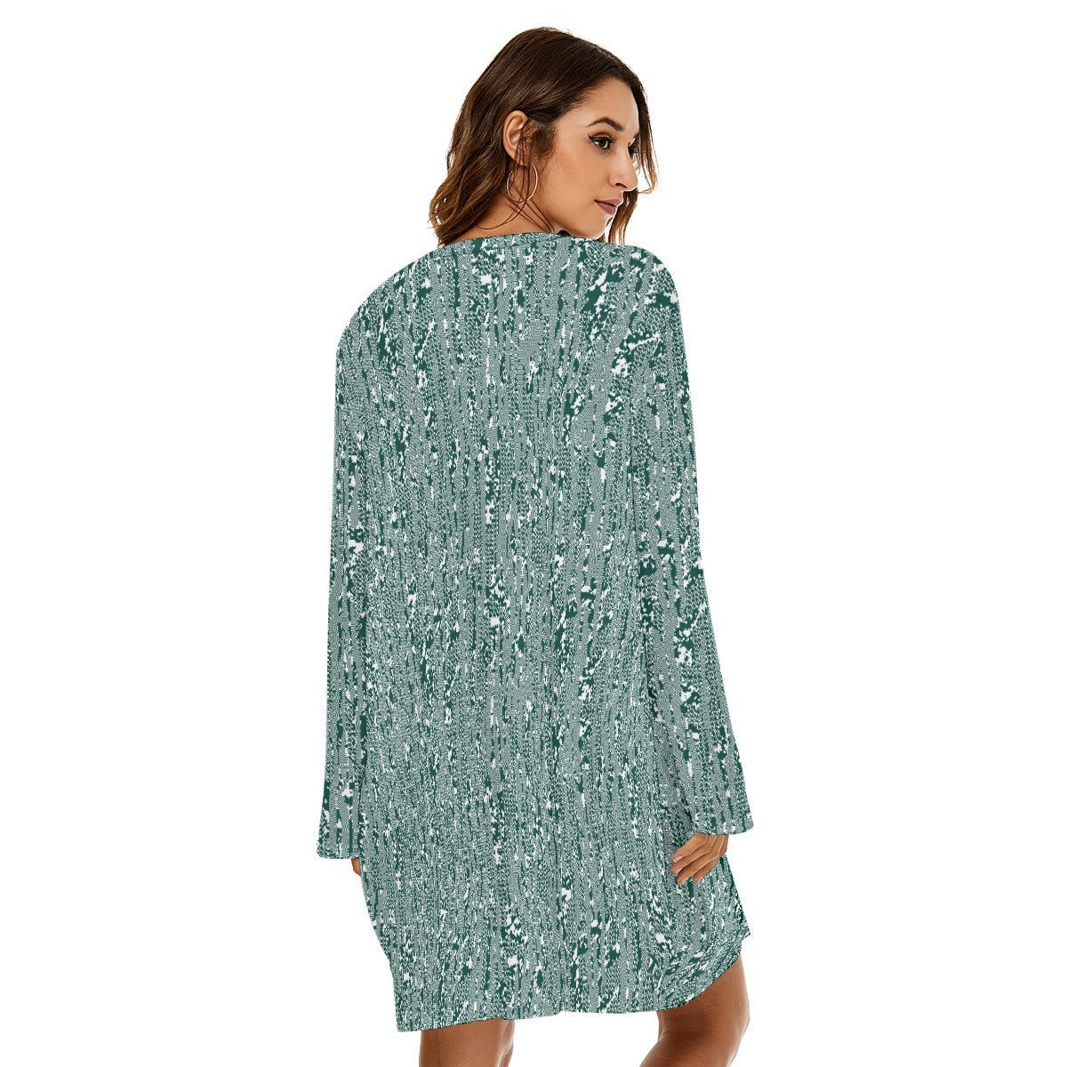 All-Over Print  Women's Loose Crew Neck Dress