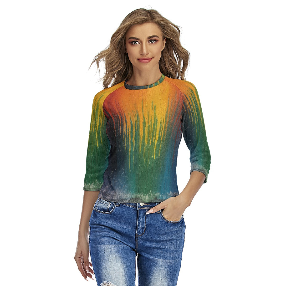 All-Over Print Women's Raglan Sleeves T-shirts