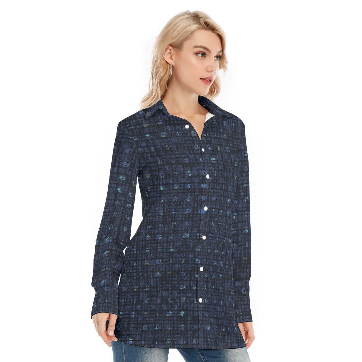 All-Over Print Women's Long Shirt