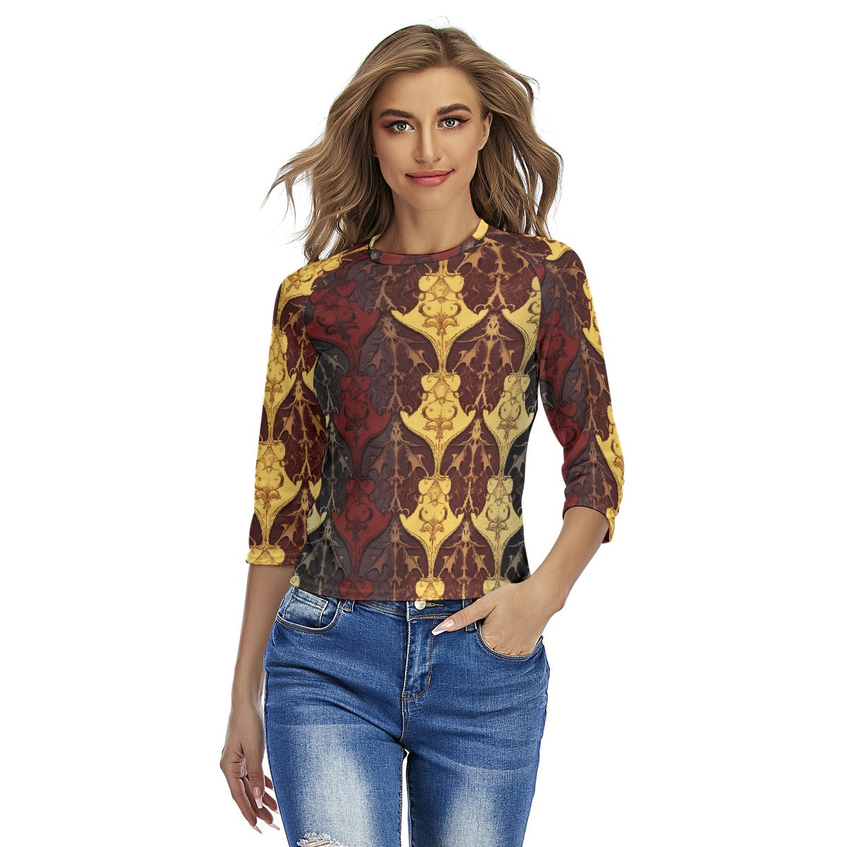 All-Over Print Women's Raglan Sleeves T-shirts