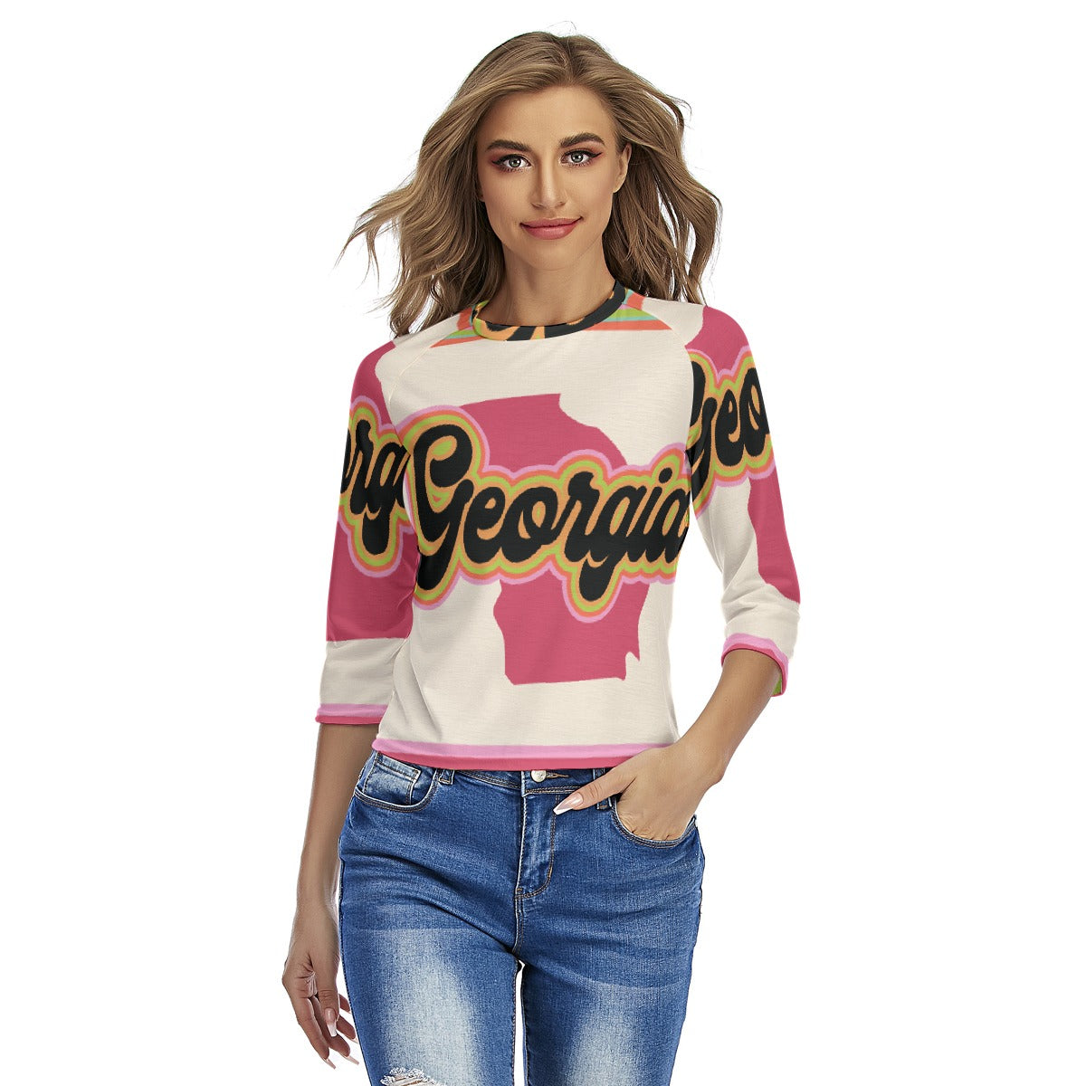 All-Over Print Women's Raglan Sleeves T-shirts