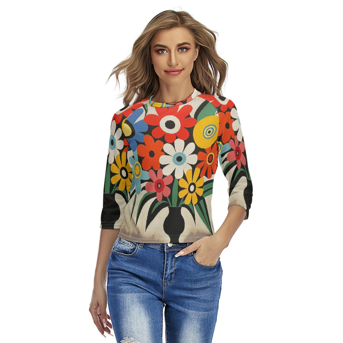 All-Over Print Women's Raglan Sleeves T-shirts