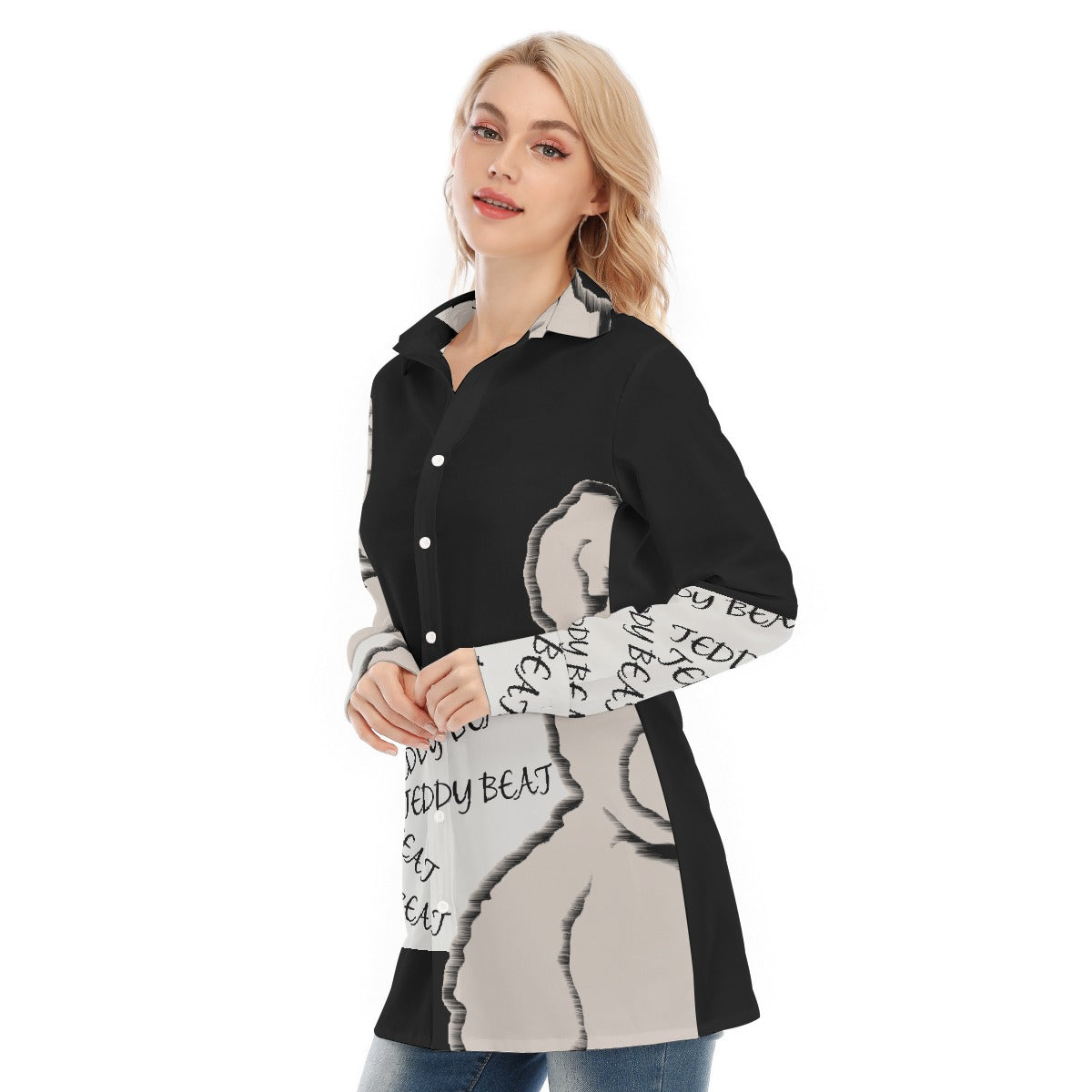 All-Over Print Women's Long Shirt