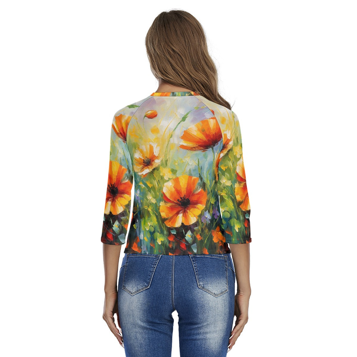 All-Over Print Women's Raglan Sleeves T-shirts